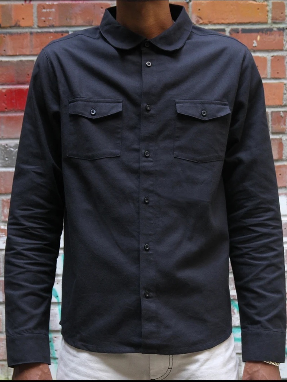 Men’s Nike SB Skate Flannel Button-Up Shirt in Black (Size: M)